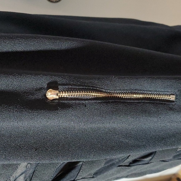 Akira Chicago- Black semi Sheer Women's Coat Jacket Moto Sz.Medium - Picture 6 of 7